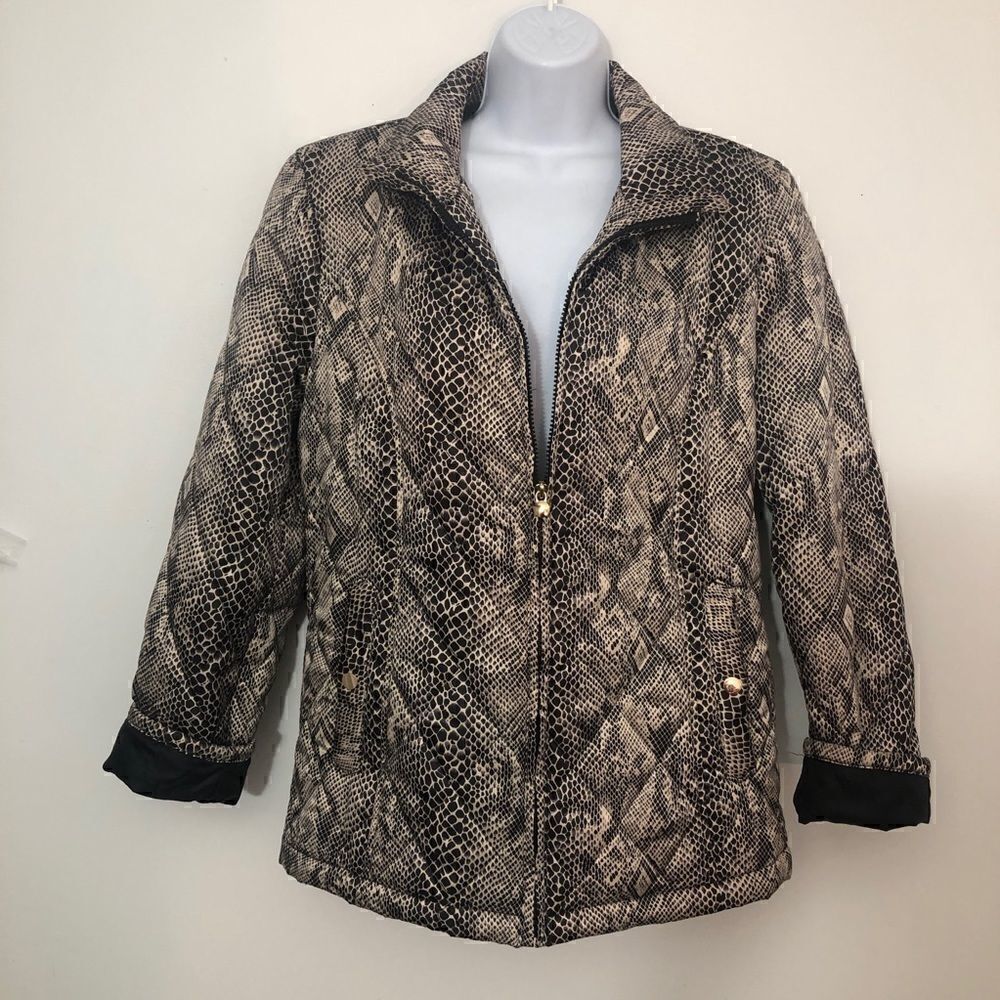 Lovely Easy Spirit Size Large Snake Skin Jacket! - Picture 10 of 12